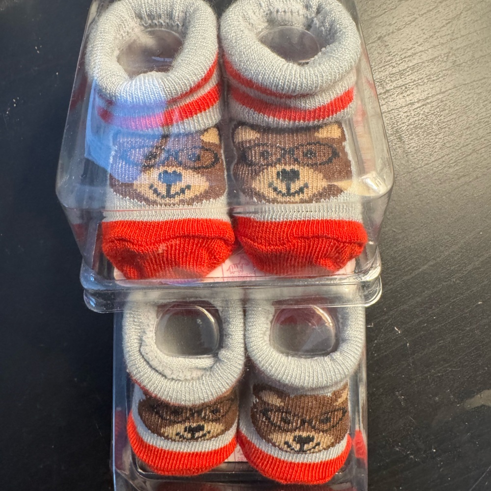 ‼️NIP‼️ Baby Boy Bear Bootie Socks 🧦